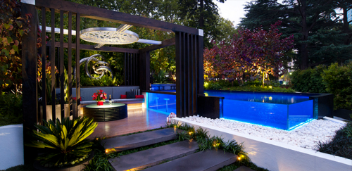 Making the home beautiful with landscape design and marble restoration outdoor water features